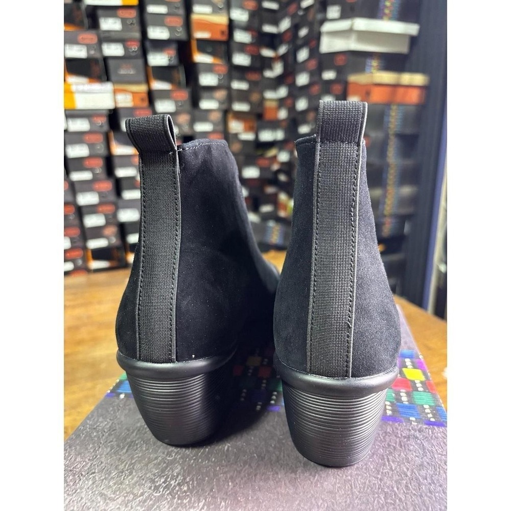 Bernie Mev Giggles Black Wedge Ankle Boots Size 38 US 7.5-8 - Picture 4 of 7